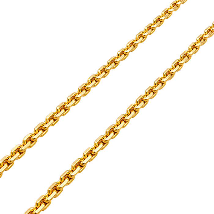 3.3MM Anchor Link Chain polished gold detail