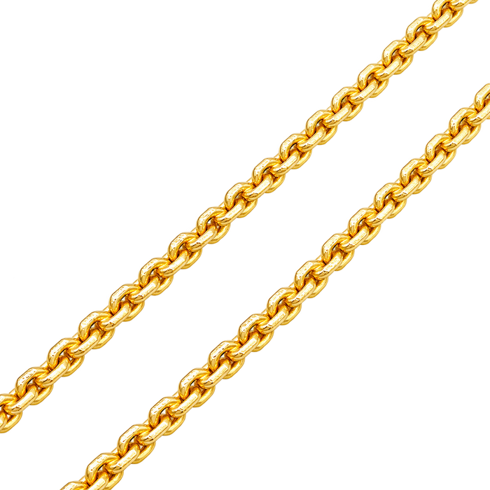 4.3MM Anchor Link Chain polished gold detail
