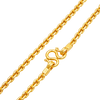 4.3MM Anchor Link Chain polished gold detail