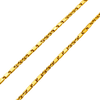 2.4MM Baht & Anchor Link Chain polished gold detail