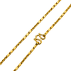 2.4MM Baht & Anchor Link Chain polished gold detail