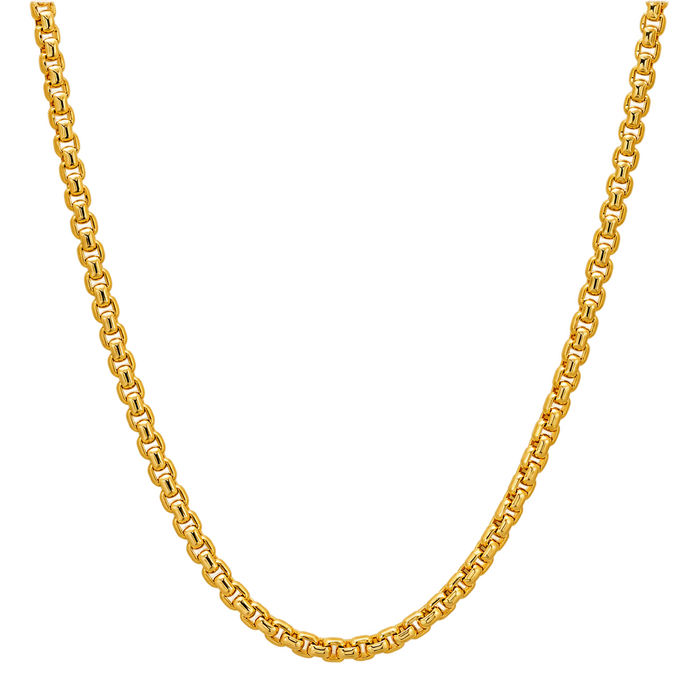3MM Solid Rounded Box Chain refined studio product photo