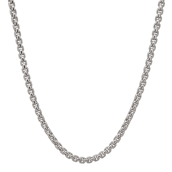 4MM Solid Rounded Box Chain refined studio product photo