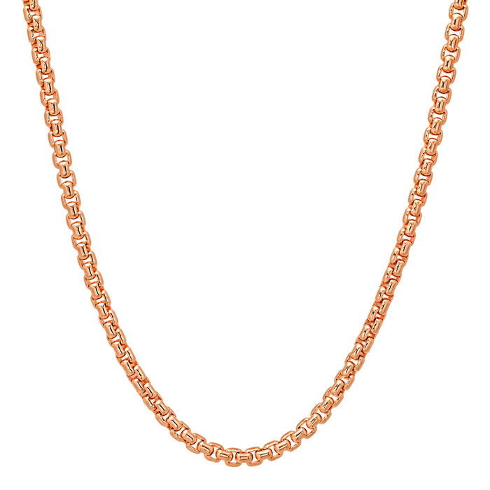 4MM Solid Rounded Box Chain refined studio product photo
