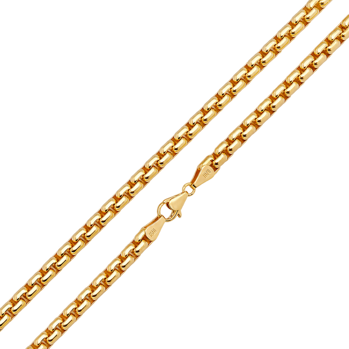 5MM Solid Rounded Box Chain refined studio product photo
