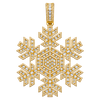 Snowflake Diamond Pendant — yellow gold product view
