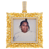 Square Filigree Memorial Diamond Pendant — isolated product view