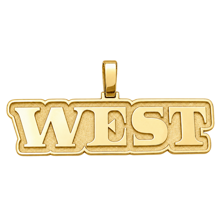 "West" Pendant — yellow gold product view