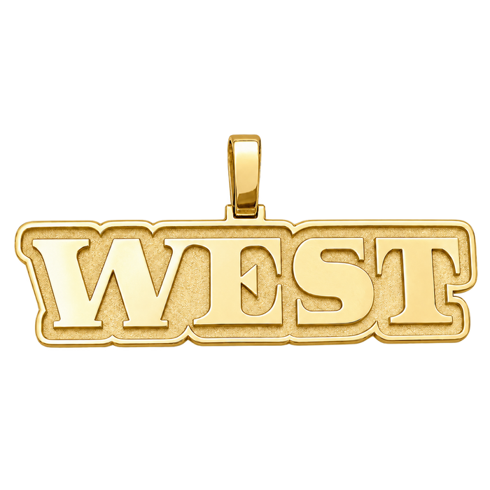 "West" Pendant — yellow gold product view