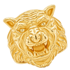 Tiger Ring — polished yellow gold studio view