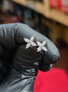Marquise Floral Cluster Stud Earrings — original photograph