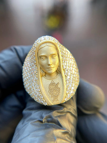 Virgin Mary Diamond Veil Ring — original photo