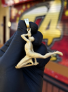Original reverse photograph of the 18K warrior with sword pendant