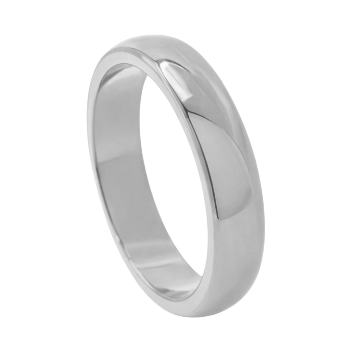 4MM Plain Curved Ring