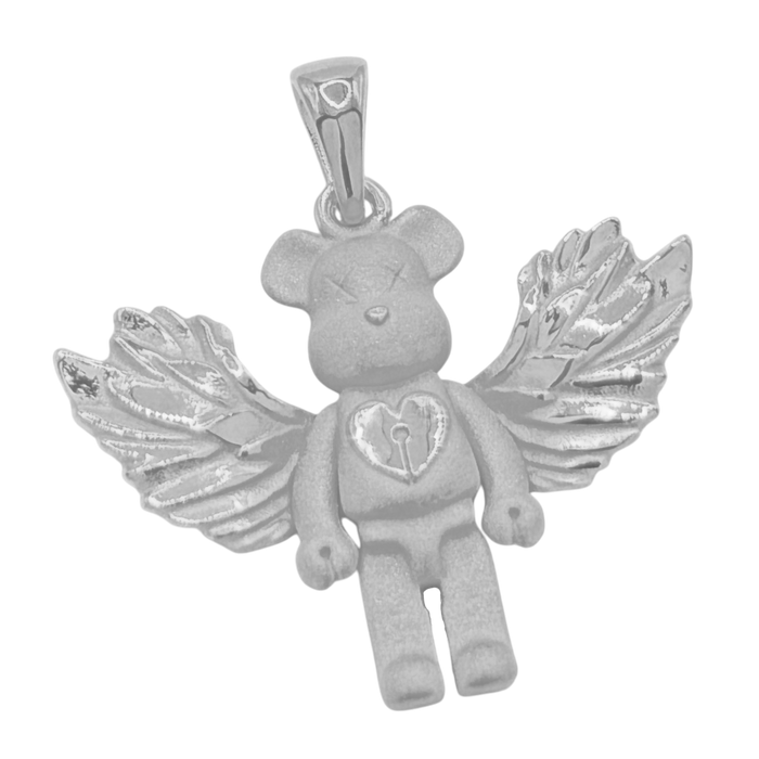 Bear Figure w/ Angel Wings Pendant