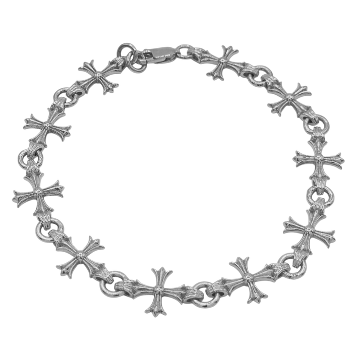 10MM Gothic Style Cross Bracelet