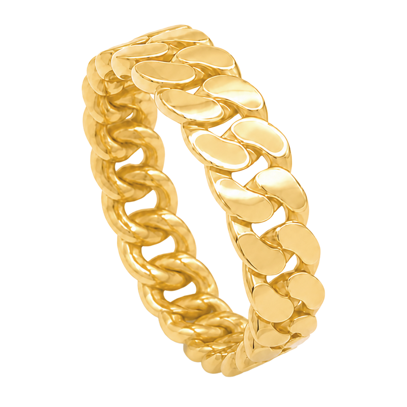 8MM Cuban Link Ring