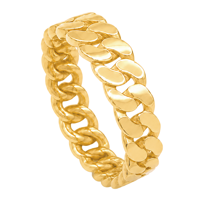 8MM Cuban Link Ring