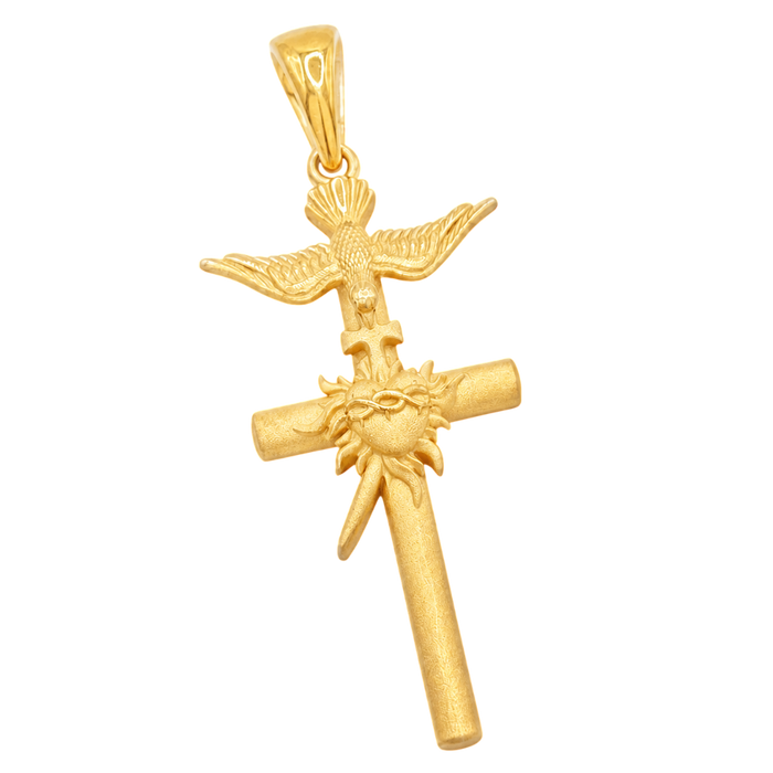 Sacred Heart Cross Pendant