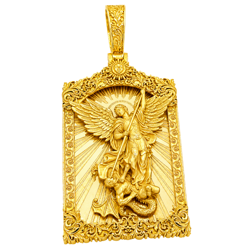 St Michael Portrait Pendant